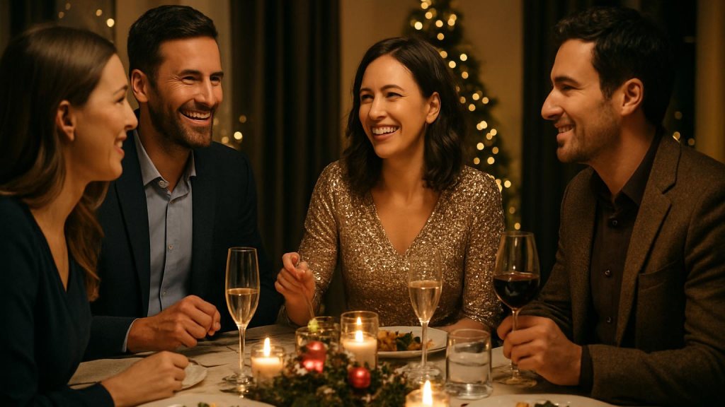 Capodanno per gruppi a Ferrara: cenoni e serate per socializzare Gruppo di adulti in contesto sociale per Capodanno